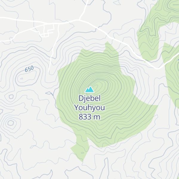 Map of Djebel Youhyou