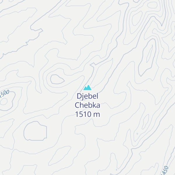 Map of Djebel Chebka
