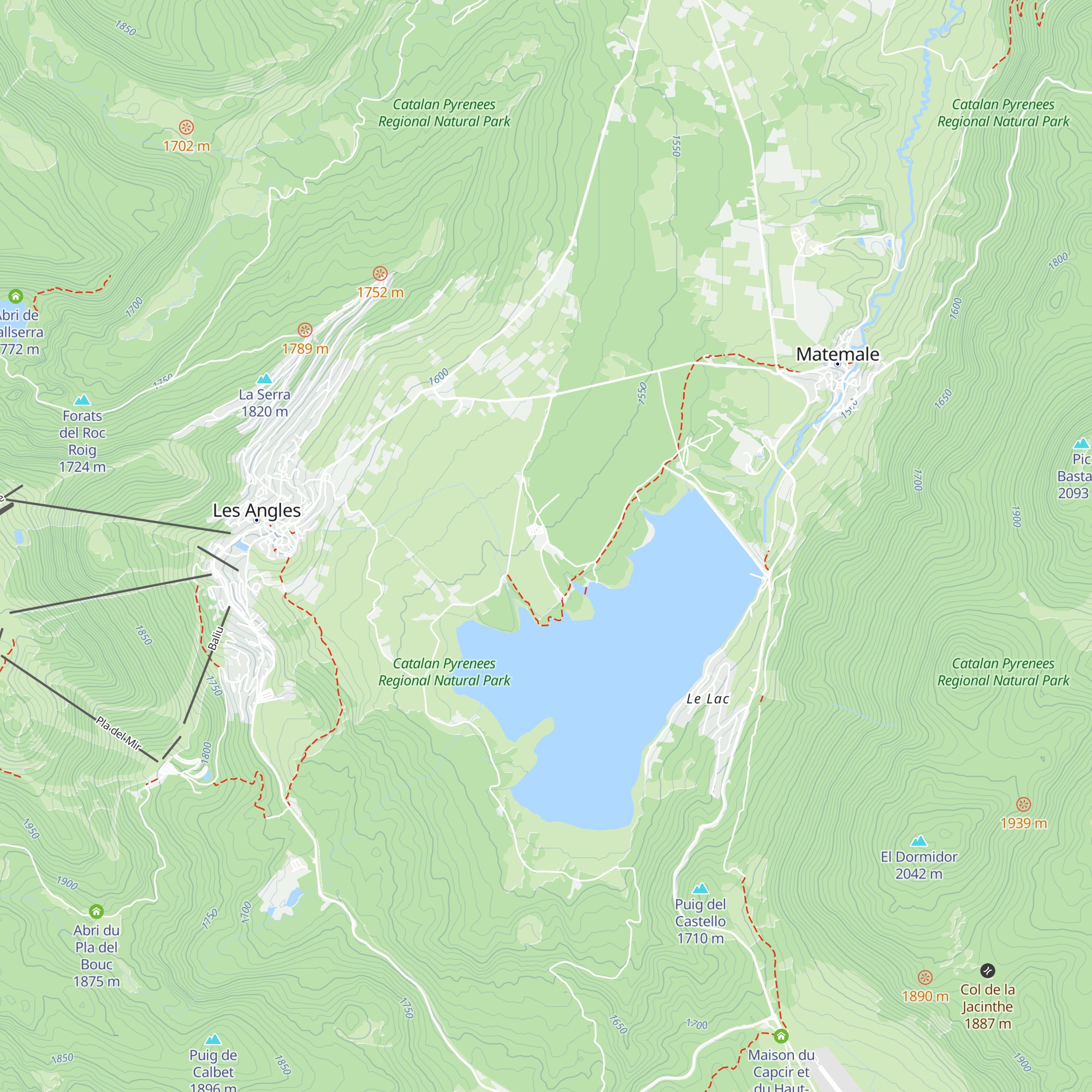Refuge de l'Ours map