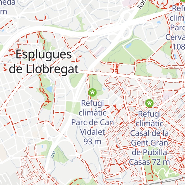 Map of Refugi climàtic Parc de Can Vidalet