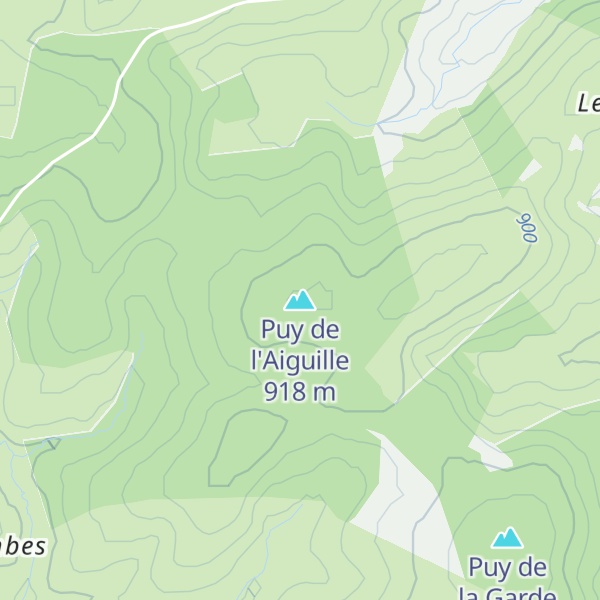 Map of Puy de l'Aiguille