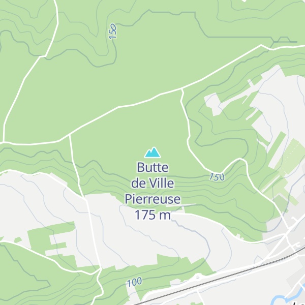 Map of Butte de Ville Pierreuse