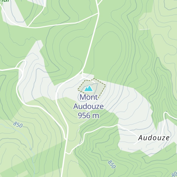 Map of Mont Audouze