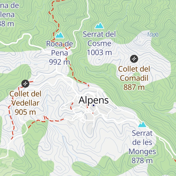 Map of Montjüic