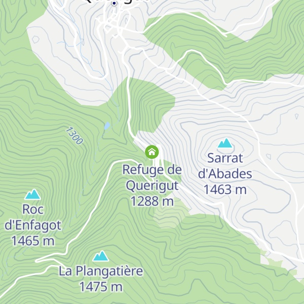 Map of Refuge de Querigut