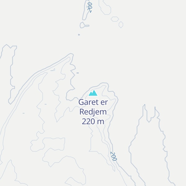 Map of Garet er Redjem