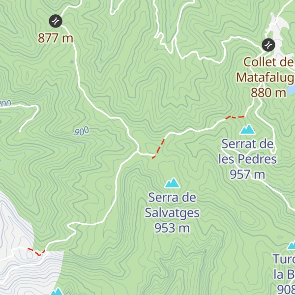 Map of Serra dels Tudons