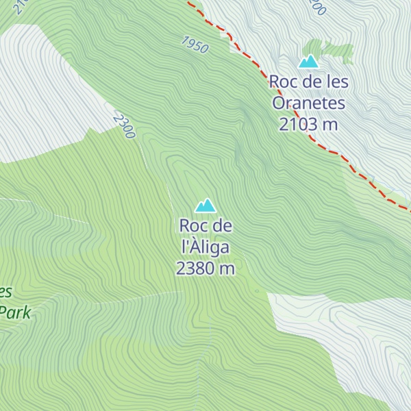 Map of Roc de l'Àliga