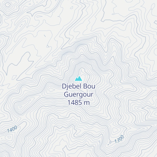 Map of Djebel Bou Guergour