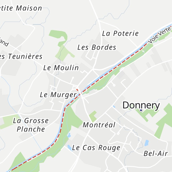 Map of Gîte d'étape de Donnery