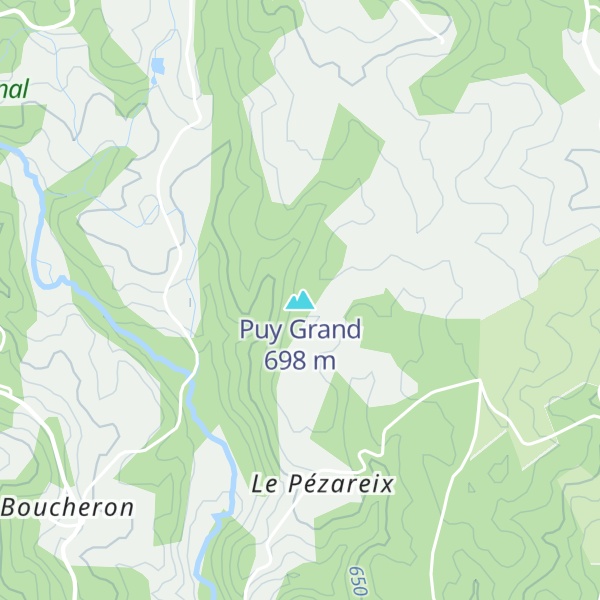 Map of Puy Grand