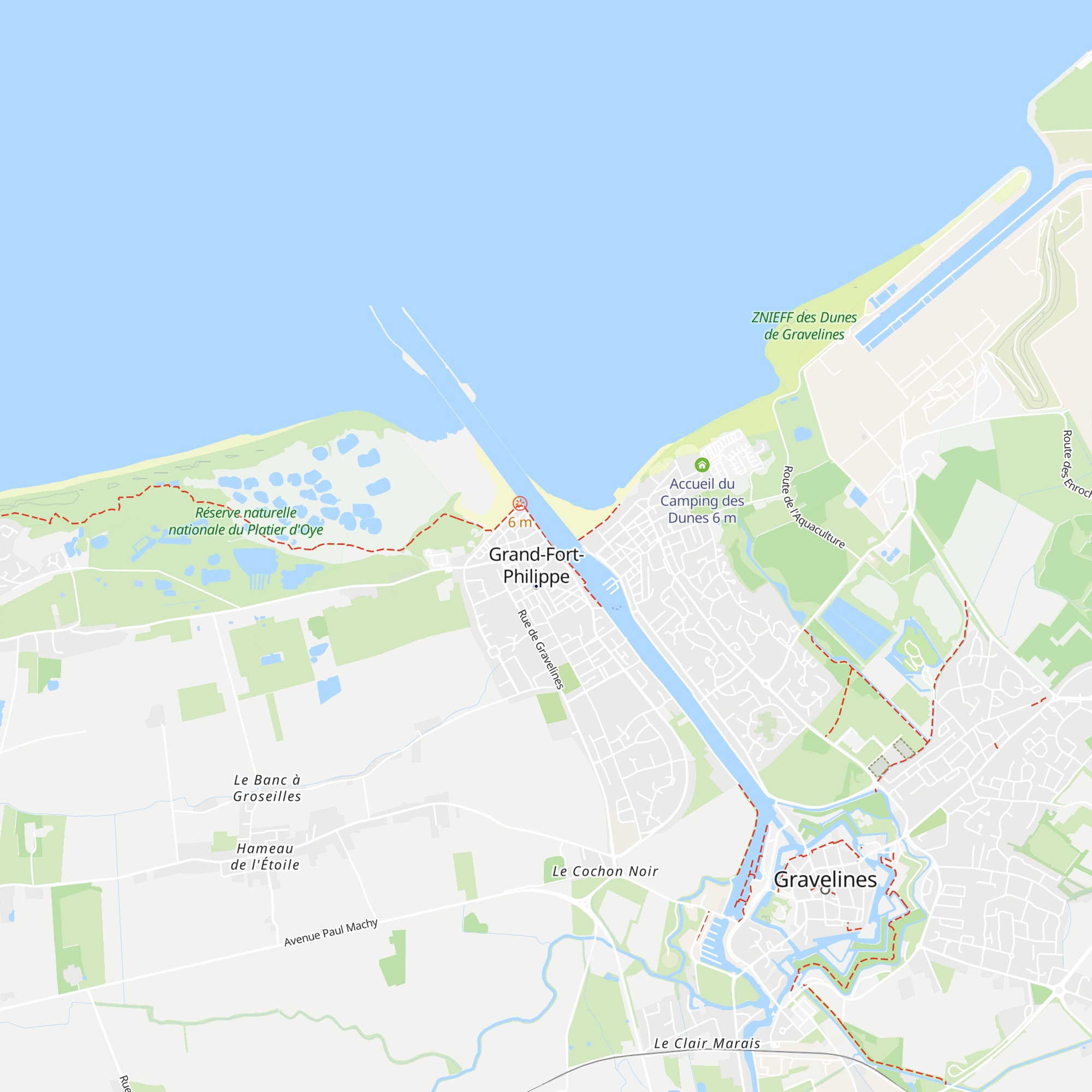 Gîte Bouteille A la Mer map