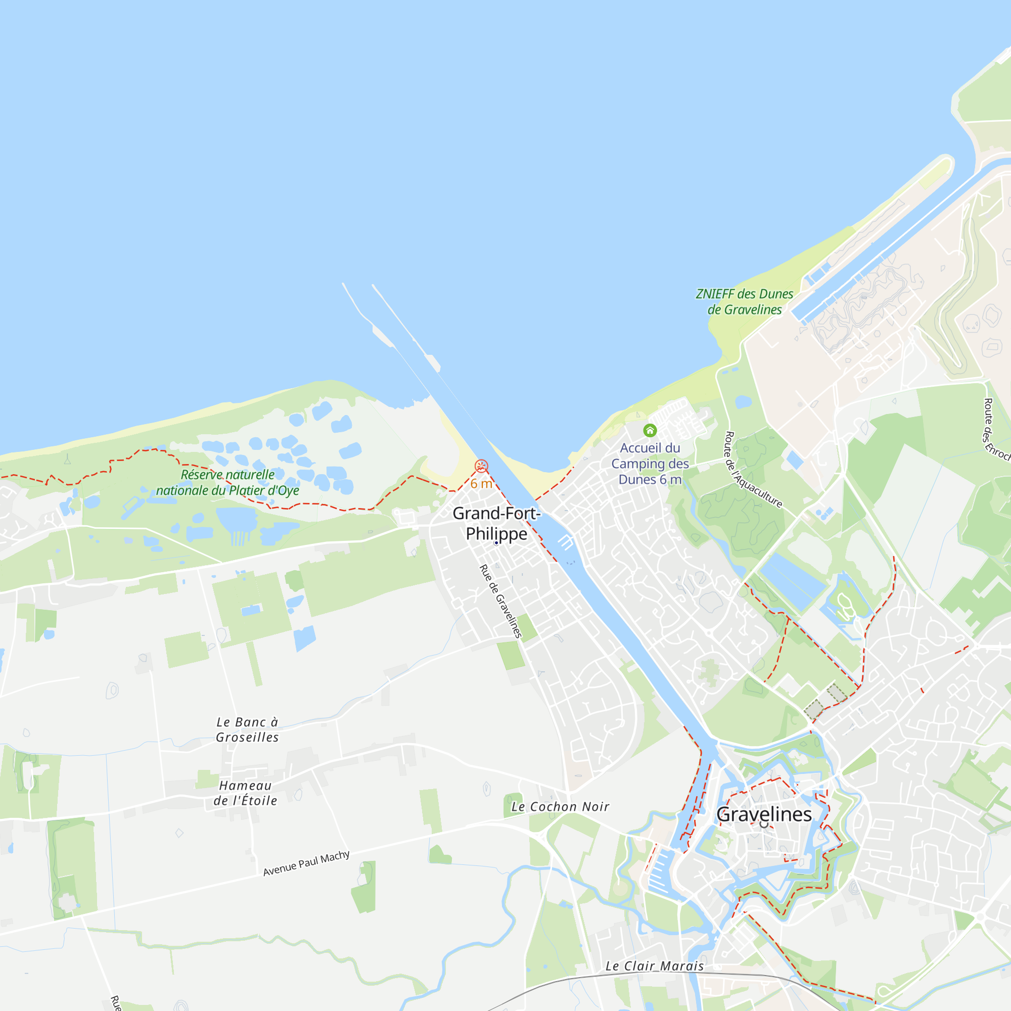 Gîte Bouteille A la Mer map