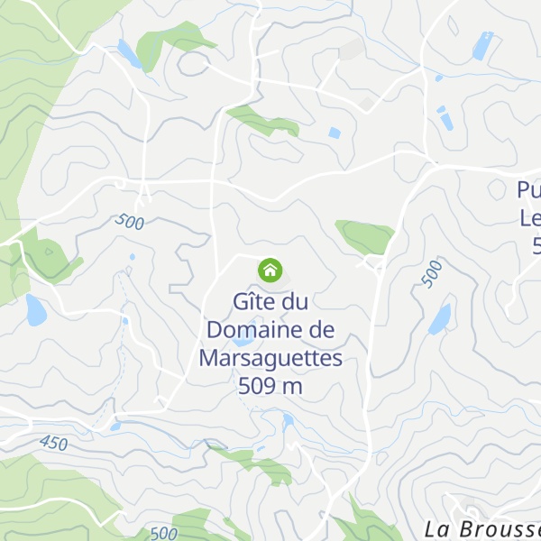 Map of Gîte du Domaine de Marsaguettes