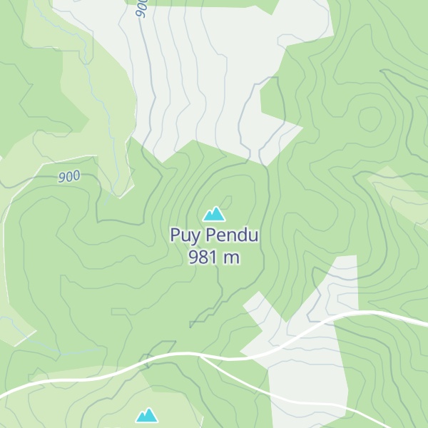 Map of Puy Pendu