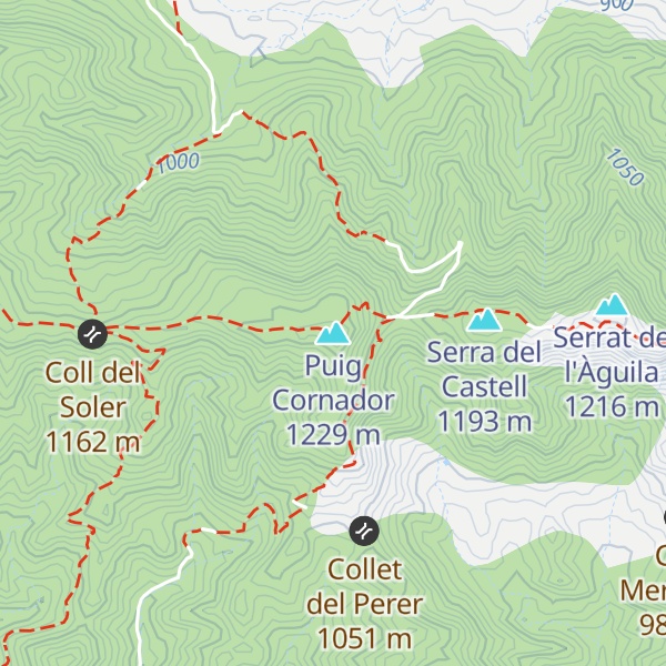 Map of Puig Cornador