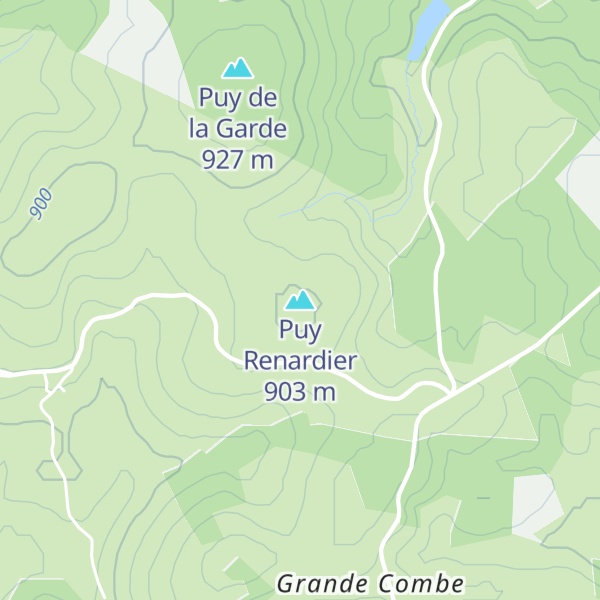 Map of Puy Renardier