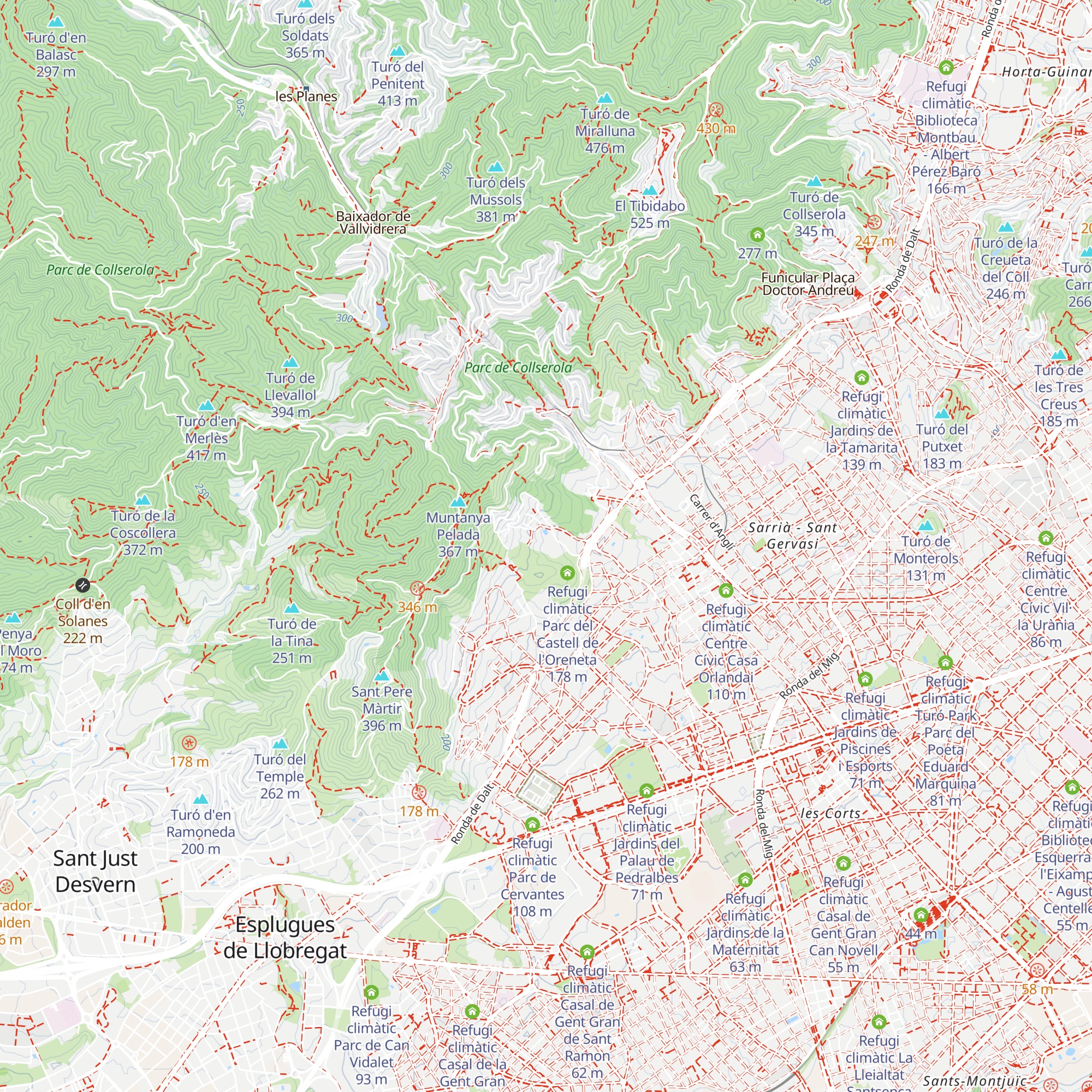 Refugi climàtic Centre Esportiu Municipal Can Caralleu map