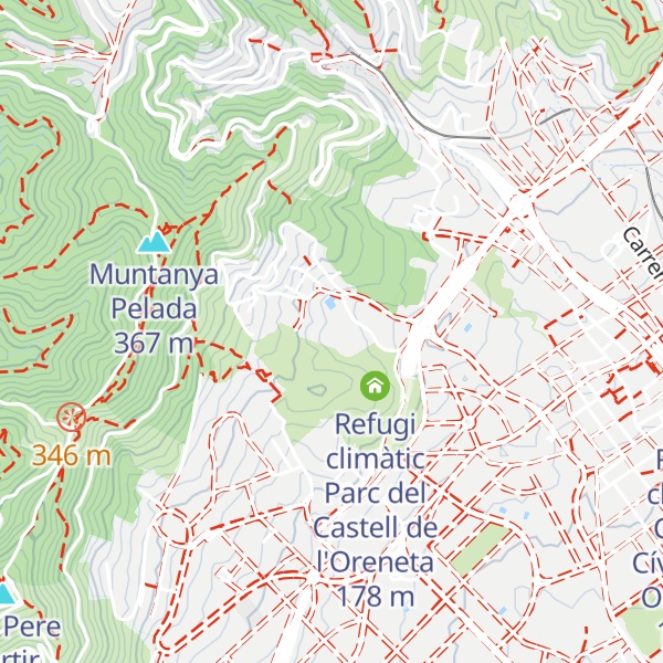Map of Refugi climàtic Centre Esportiu Municipal Can Caralleu