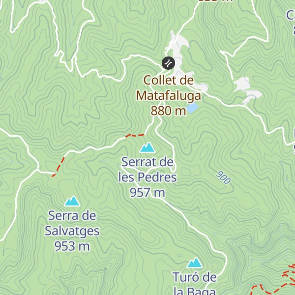 Map of Serrat de les Pedres