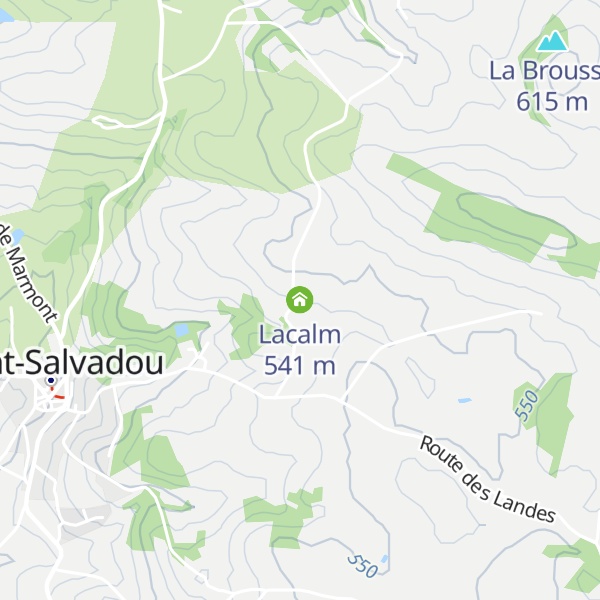 Map of Lacalm