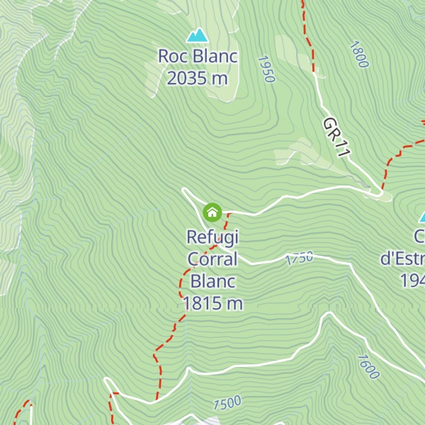 Map of Refugi Corral Blanc