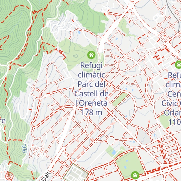 Map of Refugi climàtic Museu Reial Monestir de Santa Maria de Pedralbes