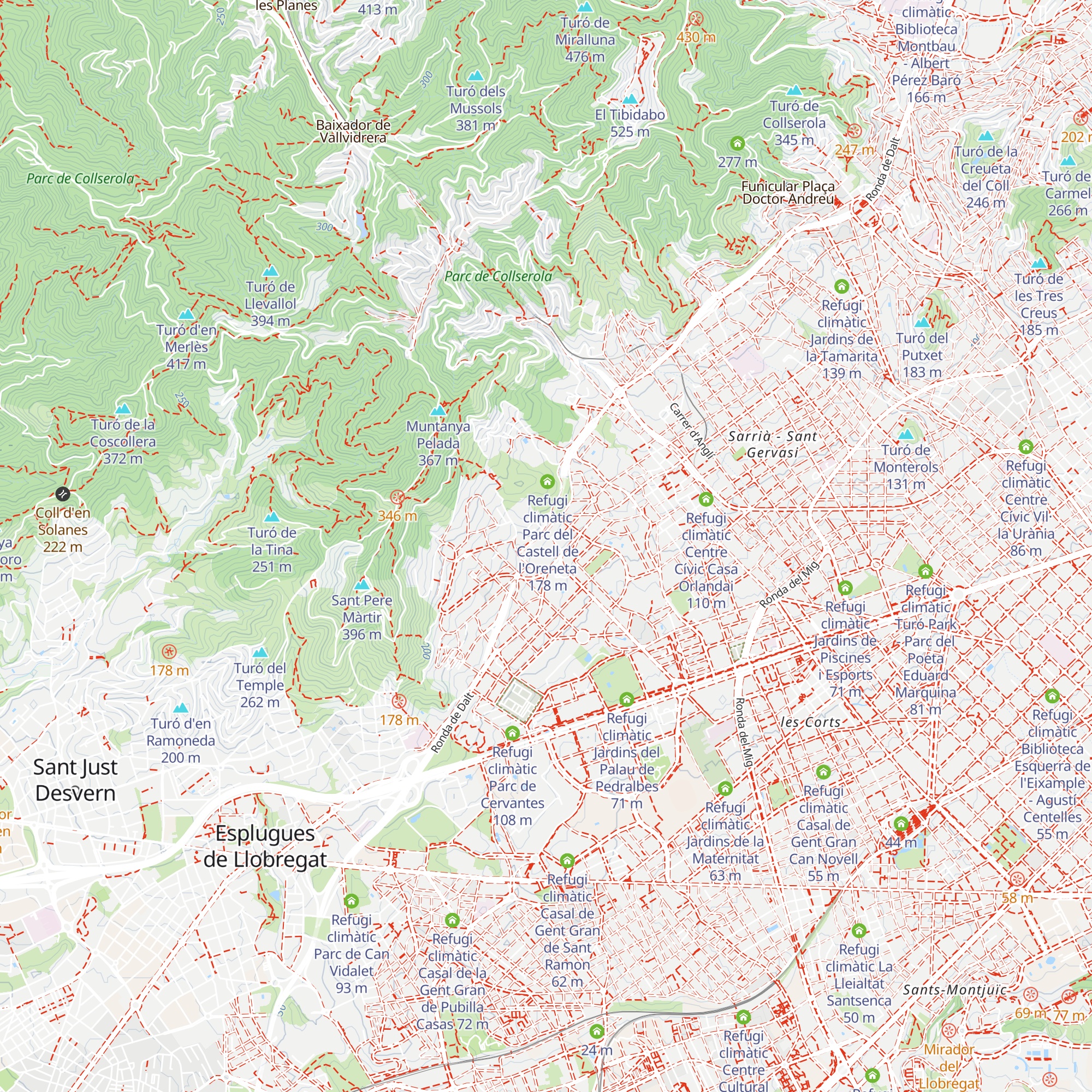 Refugi climàtic Museu Reial Monestir de Santa Maria de Pedralbes map