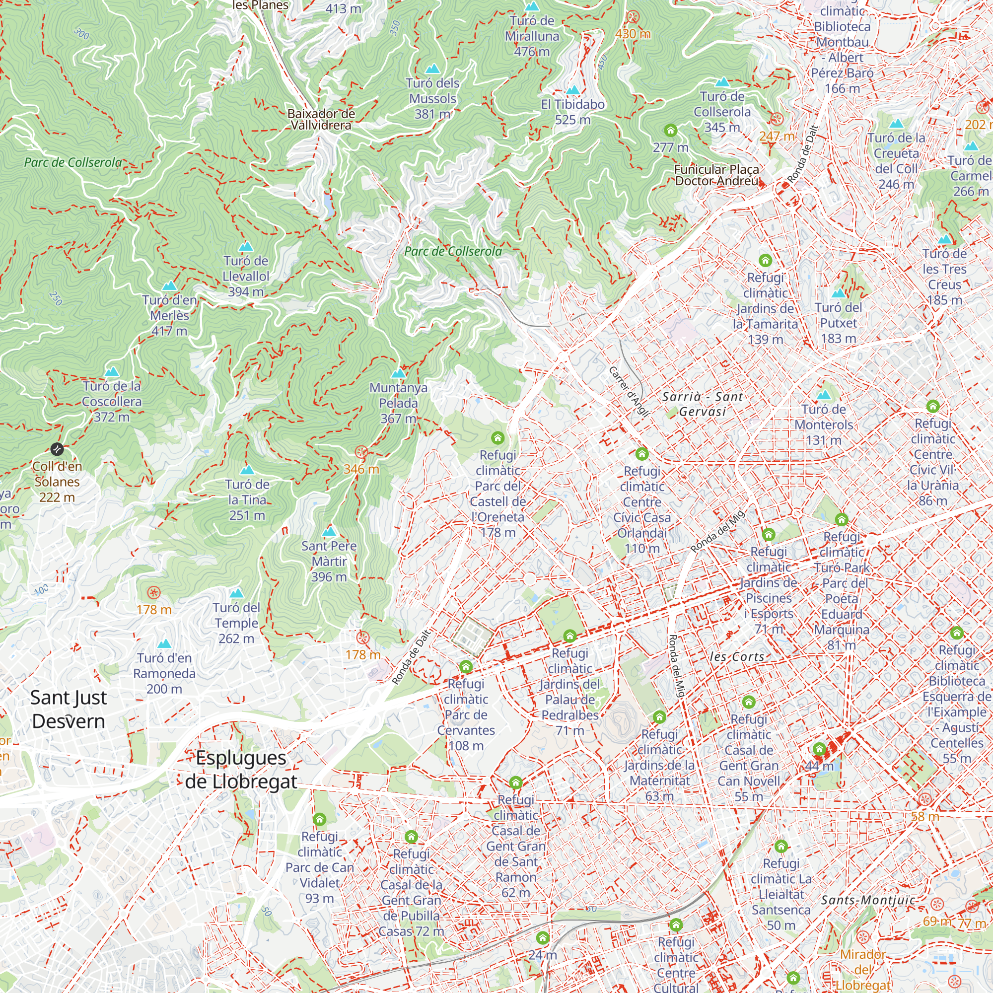 Refugi climàtic Museu Reial Monestir de Santa Maria de Pedralbes map