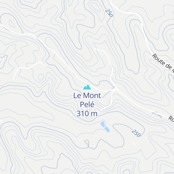Map of Le Mont Pelé