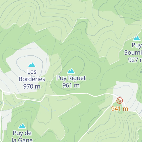 Map of Puy Riguet