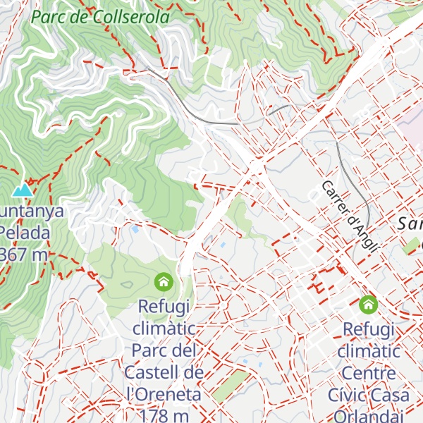Map of Refugi climàtic Jardins de Can Sentmenat