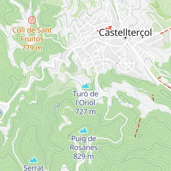 Map of Turó de l'Oriol