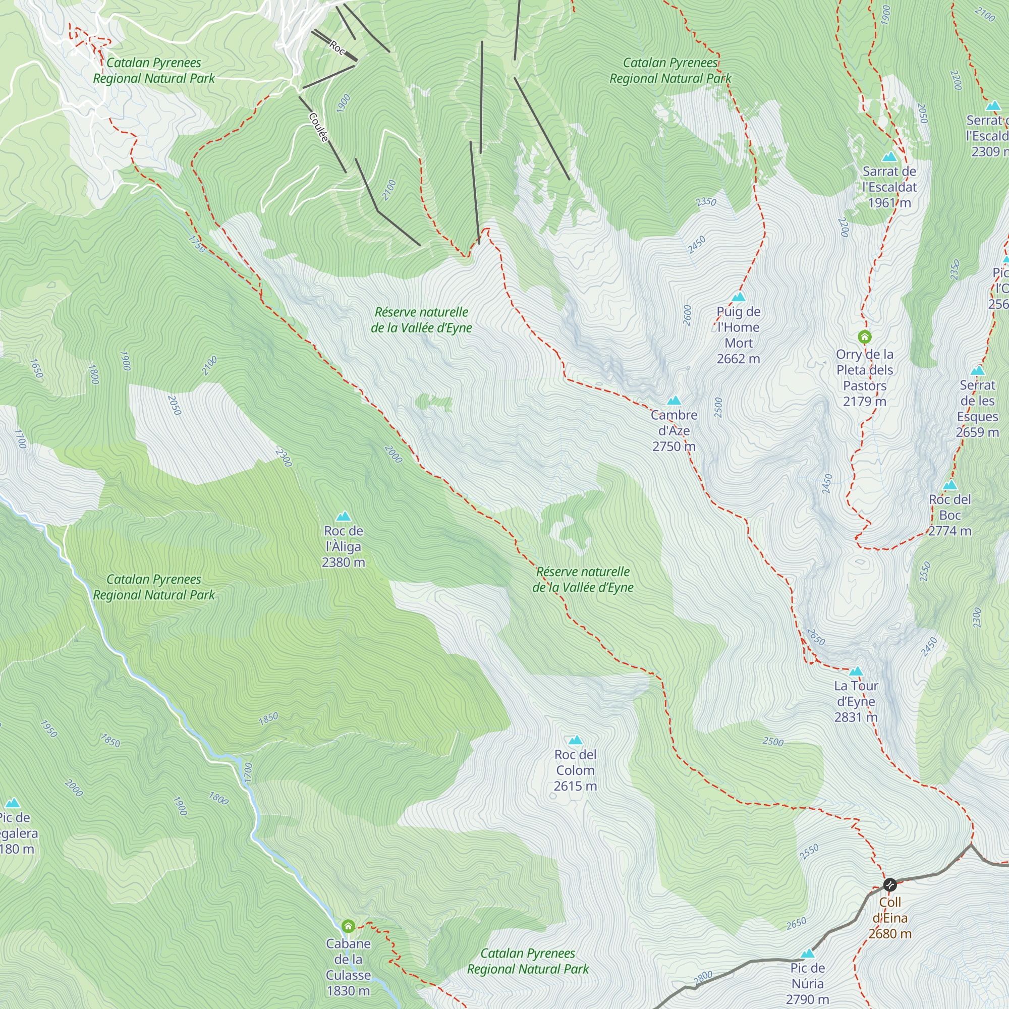 Refugi de l'Orri de Baix map