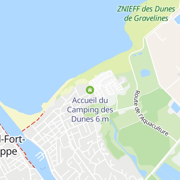 Map of Accueil du Camping des Dunes