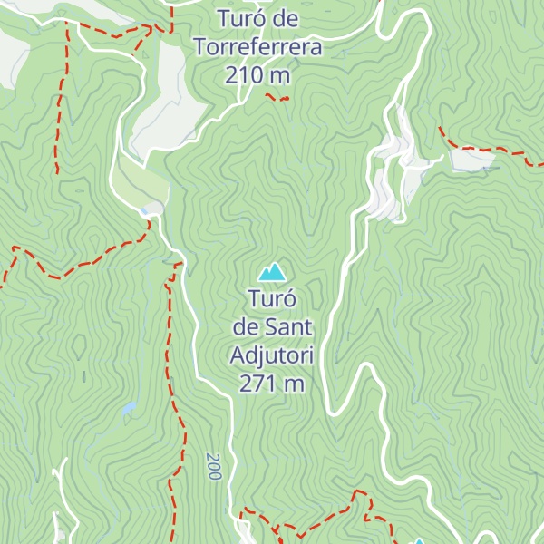 Map of Turó de Sant Adjutori