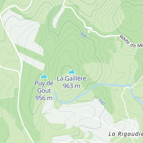 Map of La Gaillère