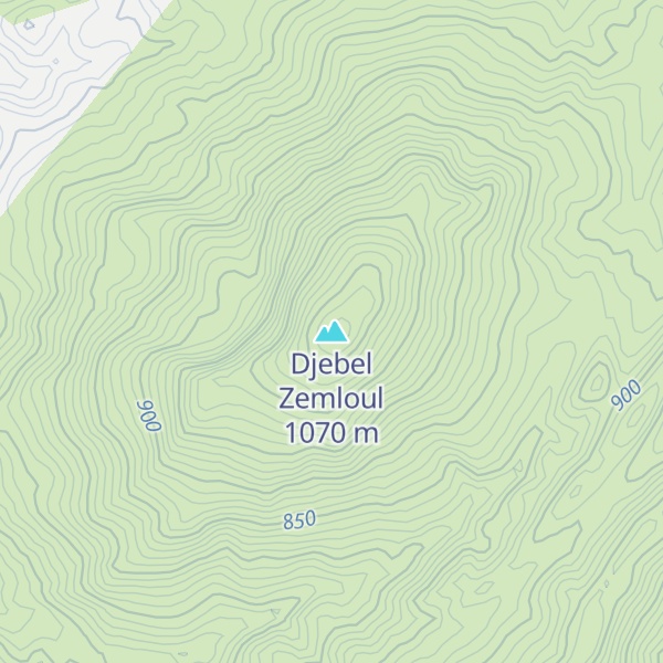 Map of Djebel Zemloul