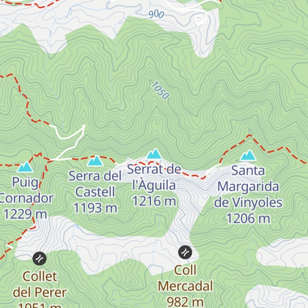 Map of Serrat de l'Àguila