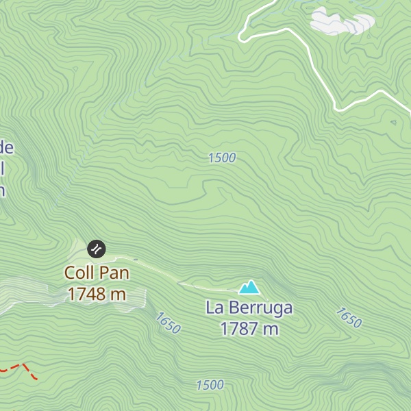 Map of Refugi Pla de Prats