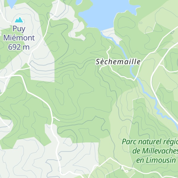 Map of Puy des Chandelles