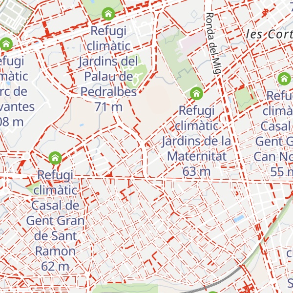 Map of Refugi climàtic Centre Cívic Josep Maria Trias i Peitx