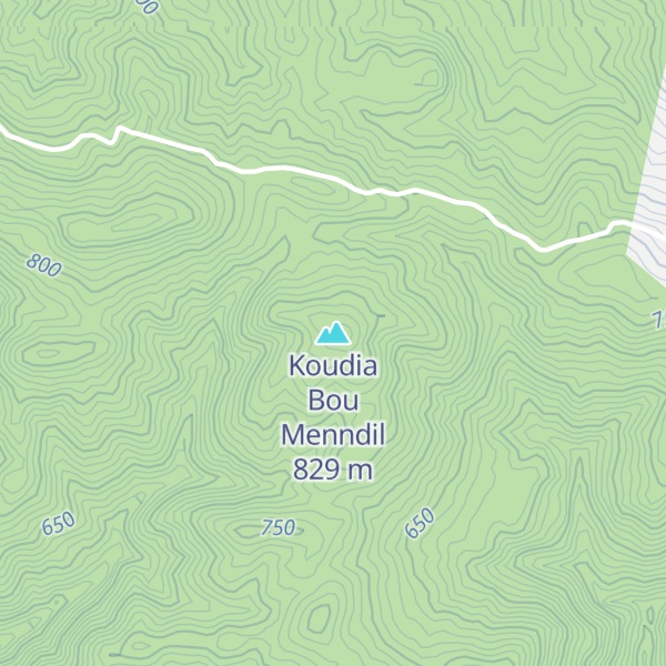 Map of Koudia Bou Menndil