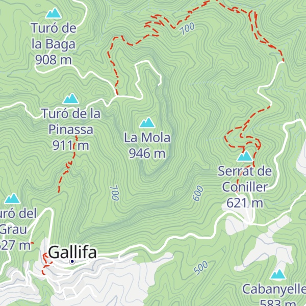 Map of La Llista Blava