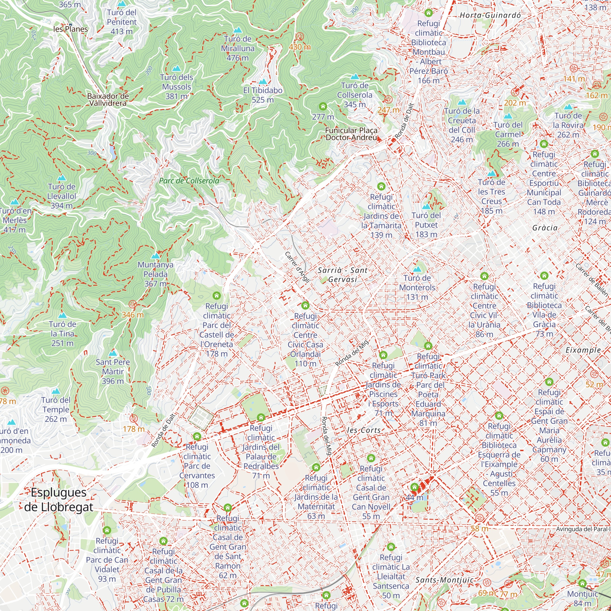 Refugi climàtic Centre Cívic Casa Orlandai map