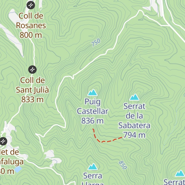Map of Puig Castellar