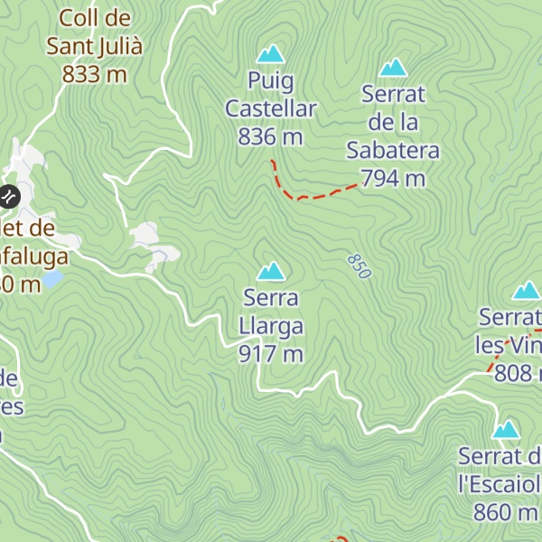 Map of Serra Llarga