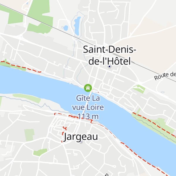 Map of Gîte La vue Loire