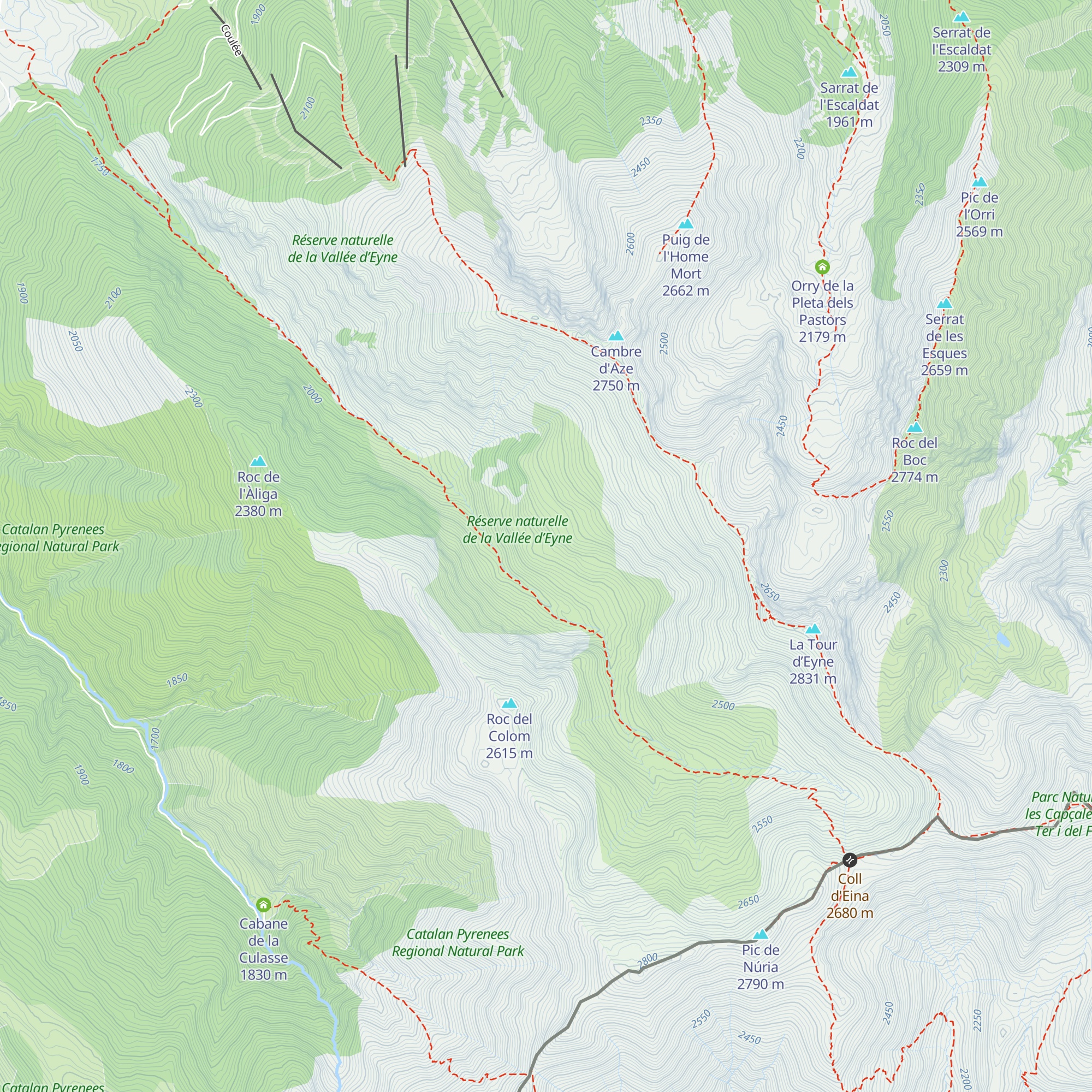 Refugi de l'Orri de Dalt map