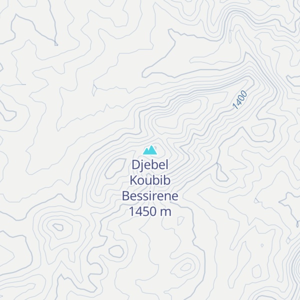 Map of Djebel Koubib Bessirene